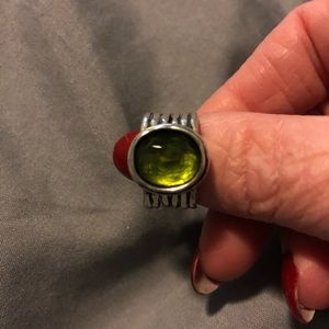 Silpada green stone ring